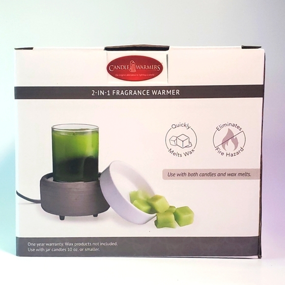 2-IN-1 Fragrance Warmer Melts Both Wax Melts and Candles Electric Candle Warmer - Picture 4 of 5